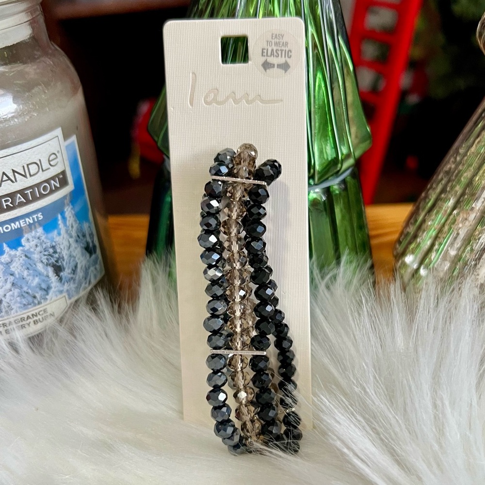 I am Beaded Bracelet set of 3